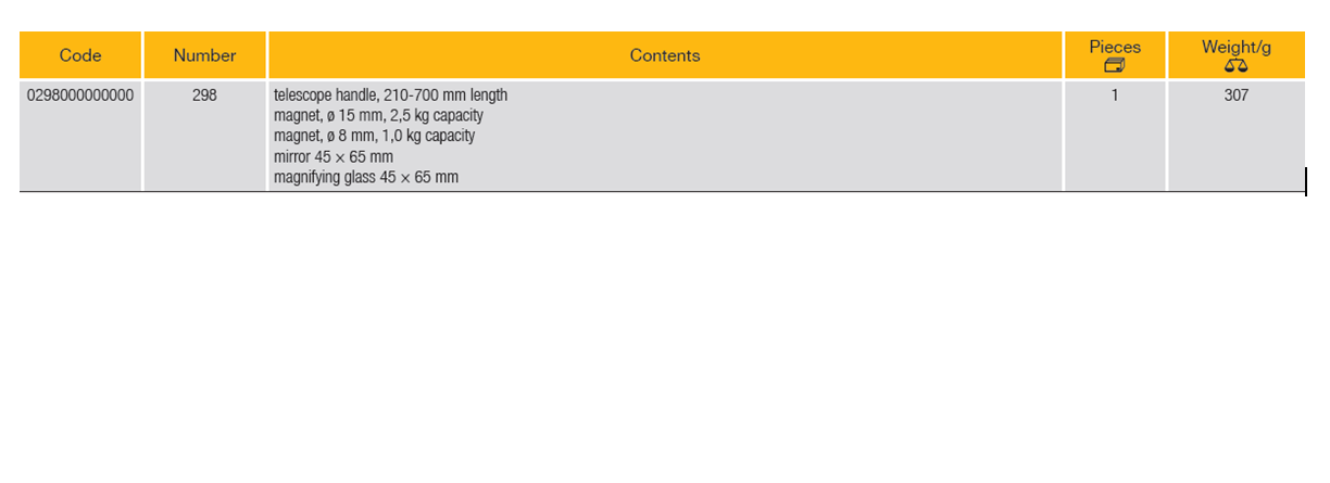 ELORA 298 Inspection Set With Quick Change Chuck (ELORA Tools) - Premium Inspection Set from ELORA - Shop now at Yew Aik.