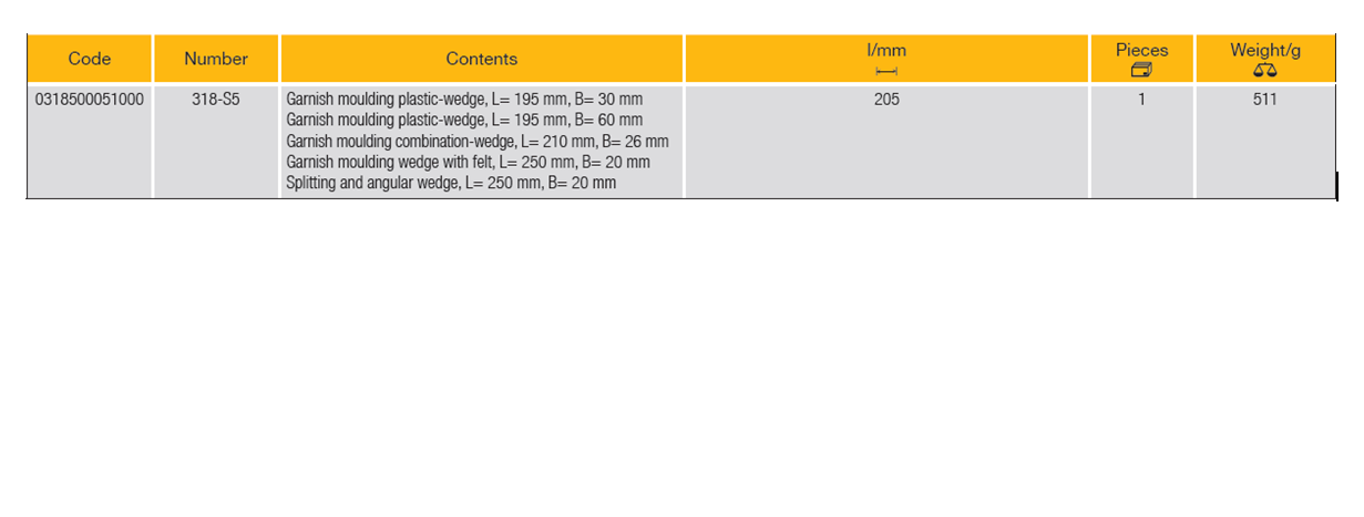 ELORA 318-S5 Mounting Wedge (ELORA Tools) - Premium Mounting Wedge from ELORA - Shop now at Yew Aik.