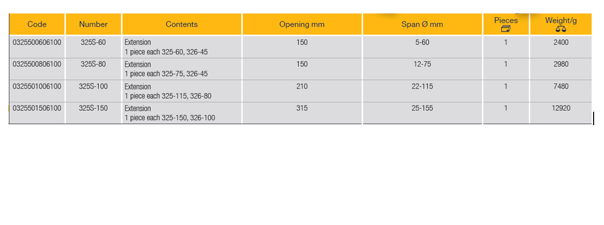 ELORA 325S Separator Puller Set (ELORA Tools) - Premium Separator Puller Set from ELORA - Shop now at Yew Aik.