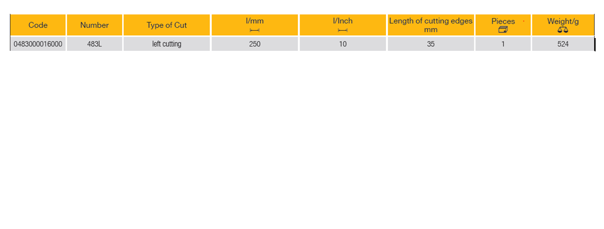 ELORA 483L Shape Cutting Lever Tin Snip (ELORA Tools) - Premium Shape Cutting from ELORA - Shop now at Yew Aik.