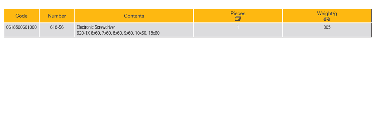 ELORA 618-S6 Electronic Screwdriver Set (ELORA Tools) - Premium Screwdriver Set from ELORA - Shop now at Yew Aik.