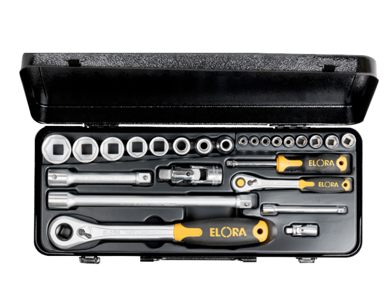ELORA 714-6MU Socket Set 1/4" And 1/2" (ELORA TOOLS) - Premium Socket Set from ELORA - Shop now at Yew Aik.