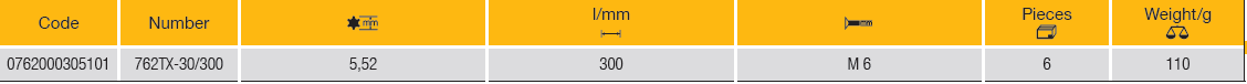 ELORA 762-TX30/300 Torx Key T-Handle Extra Long (ELORA Tools) - Premium Torx Key from ELORA - Shop now at Yew Aik.