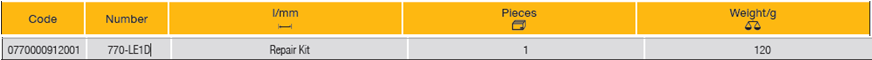 ELORA 770-LE1D Repair Kit Reversible Ratchet 1/2" (ELORA Tools) - Premium Reversible Ratchet from ELORA - Shop now at Yew Aik.