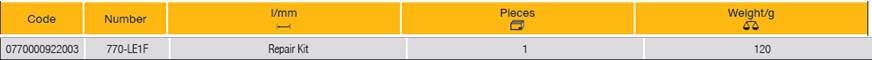 ELORA 770-LE1F Repair Kit Reversible Ratchet 1/2" (ELORA Tools) - Premium Reversible Ratchet from ELORA - Shop now at Yew Aik.