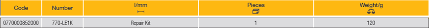 ELORA 770-LE1K Repair Kit Reversible Ratchet 1/2" (ELORA Tools) - Premium Reversible Ratchet from ELORA - Shop now at Yew Aik.