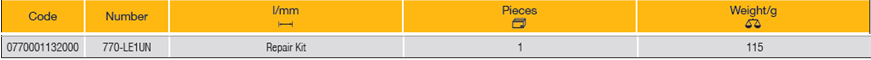 ELORA 770-LE1UN Repair Kit Reversible Ratchet 1/2" (ELORA Tools) - Premium Reversible Ratchet from ELORA - Shop now at Yew Aik.