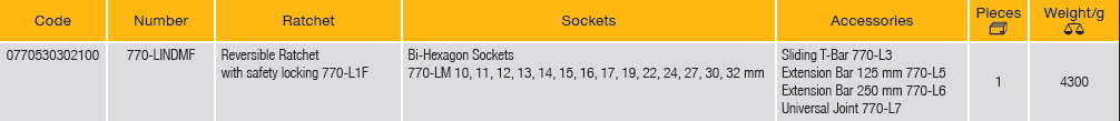 ELORA 770-LINDMF 1/2" Bi-Hexagon Socket Set Metric (ELORA Tools) - Premium 1/2" Bi-Hexagon Socket Set Metric from ELORA - Shop now at Yew Aik.
