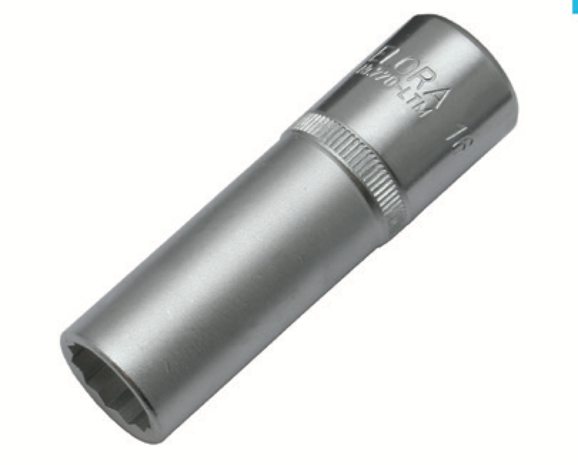 ELORA 770-LT 1/2" Bi-Hexagon Socket Metric Extra Deep - Premium 1/2" Bi-Hexagon Socket Metric from ELORA - Shop now at Yew Aik.