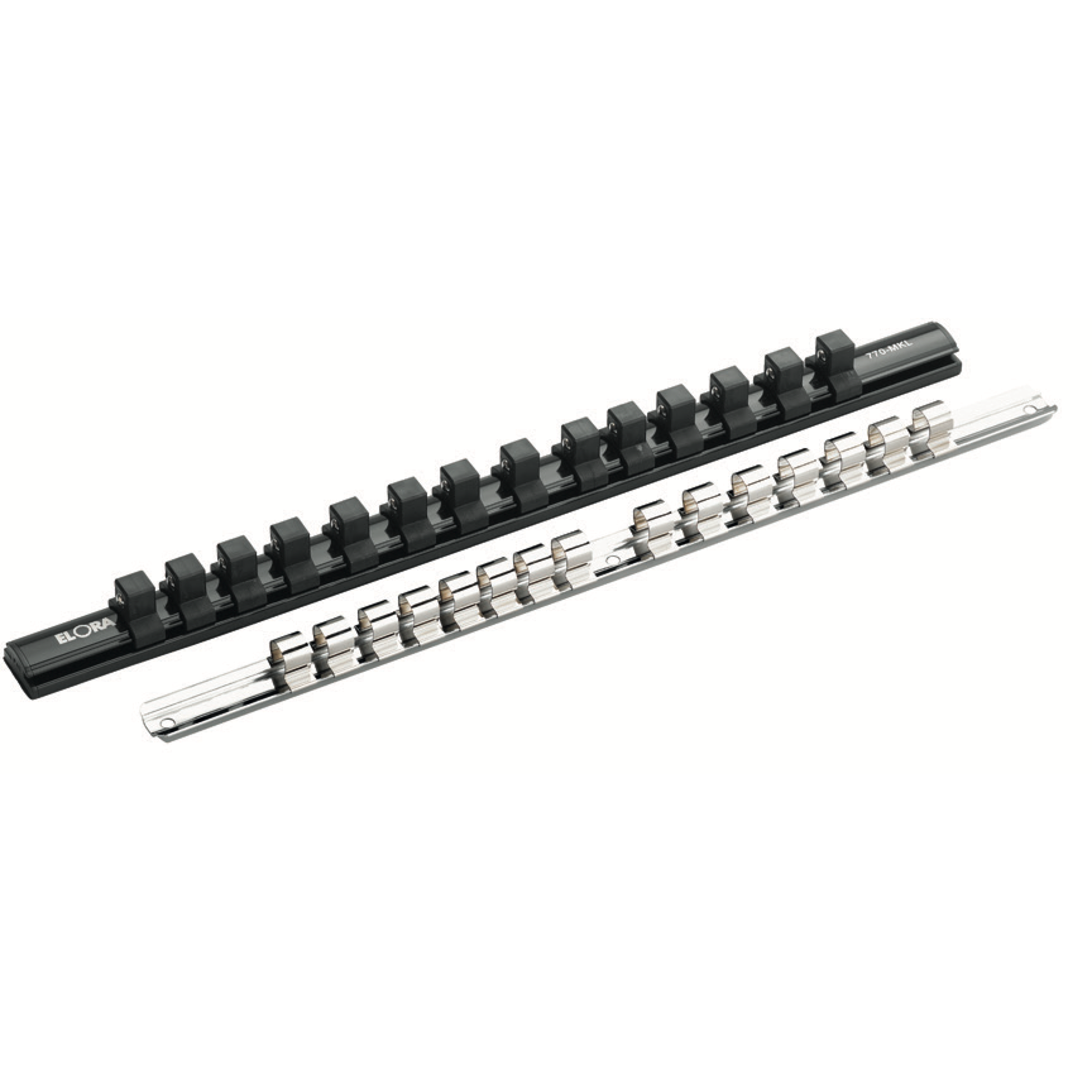 ELORA 770-MKL 1/2" Socket Rail 14 Shiftable Socket Clips - Premium 1/2" Socket Rail from ELORA - Shop now at Yew Aik.