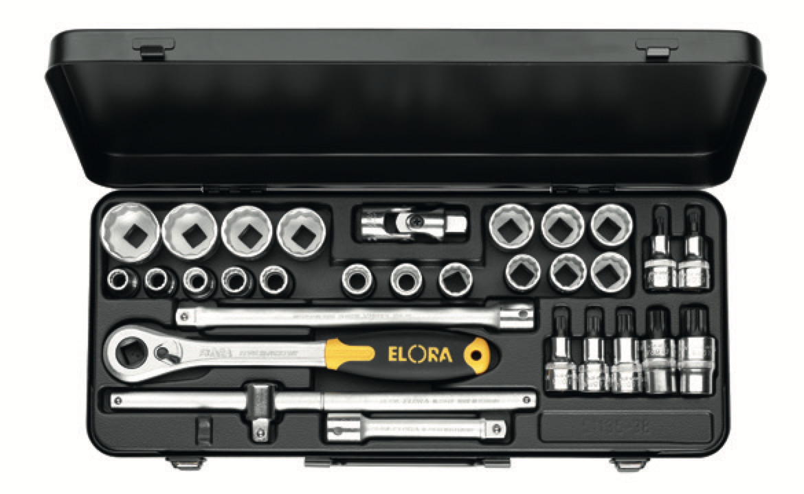 ELORA 770-OKLXZNU/ZNK 1/2" Bi-Hexagon Socket Set Metric - Premium 1/2" Bi-Hexagon Socket Set Metric from ELORA - Shop now at Yew Aik.