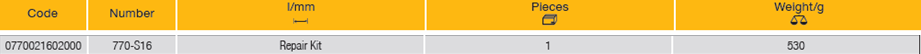 ELORA 770-S16 Repair Kit Reversible Ratchet 3/4" (ELORA Tools) - Premium Reversible Ratchet from ELORA - Shop now at Yew Aik.