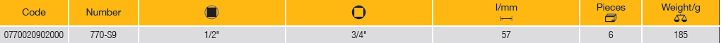 ELORA 770-S9 Socket Converter 3/4" (ELORA Tools) - Premium Socket Converter from ELORA - Shop now at Yew Aik.