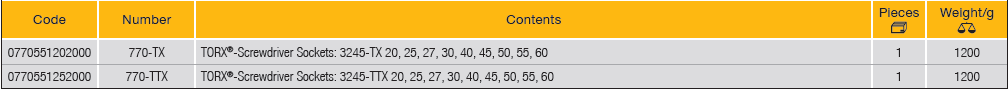 ELORA 770-TX/TTX 1/2" Torx Socket Set 9Pcs (ELORA Tools) - Premium 1/2" Torx Socket Set from ELORA - Shop now at Yew Aik.