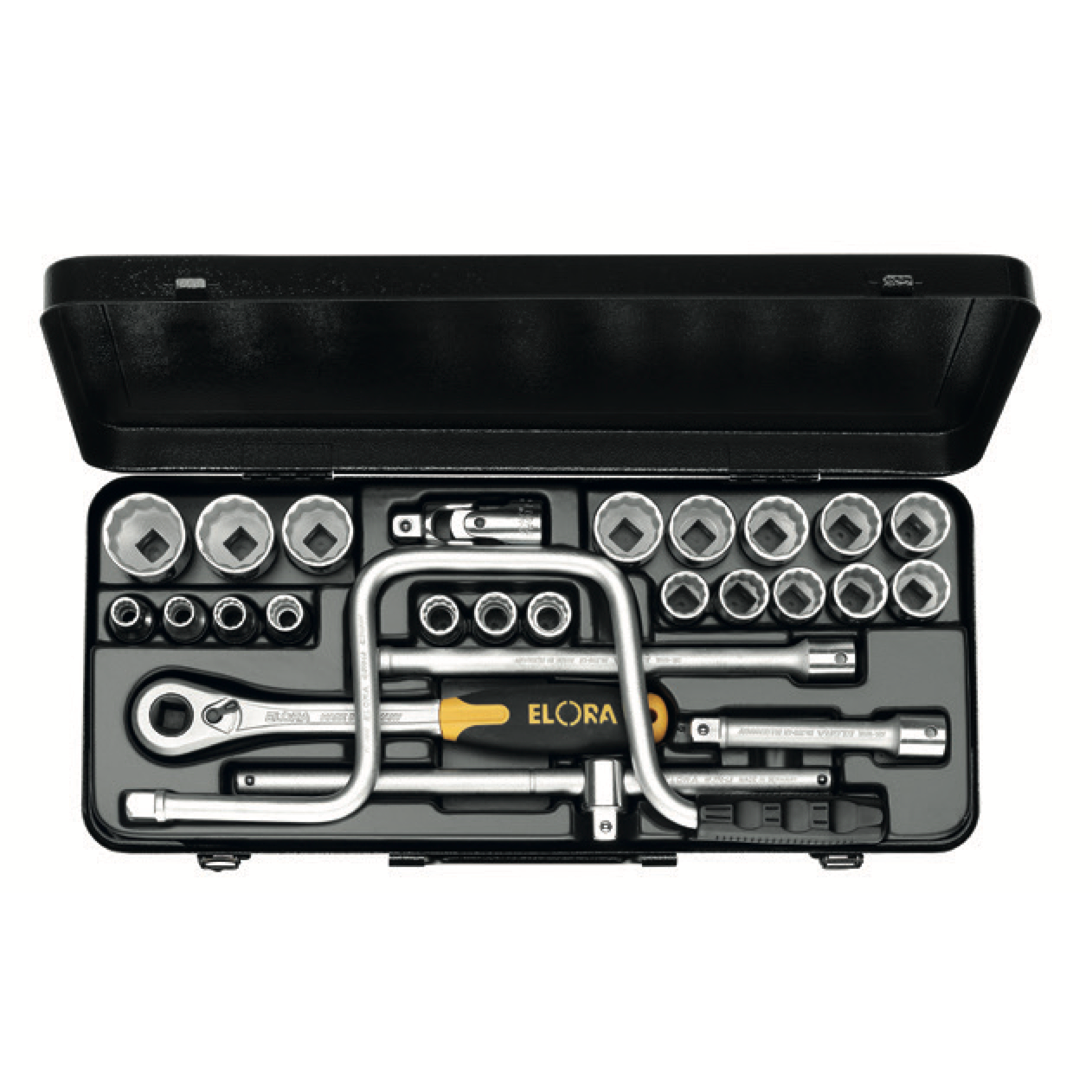 ELORA 771-LAU 1/2" Hexagon Socket Set Inches 24 Pcs - Premium 1/2" Hexagon Socket Set Inches from ELORA - Shop now at Yew Aik.