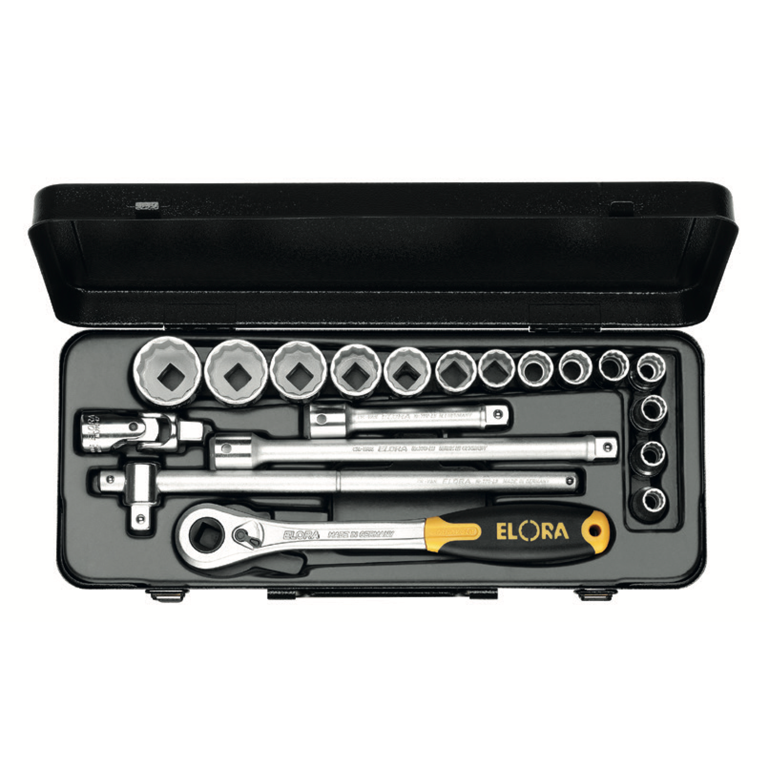 ELORA 771-LINDMF 1/2" Hexagon Socket Set Metric (ELORA Tools) - Premium 1/2" Hexagon Socket Set Metric from ELORA - Shop now at Yew Aik.