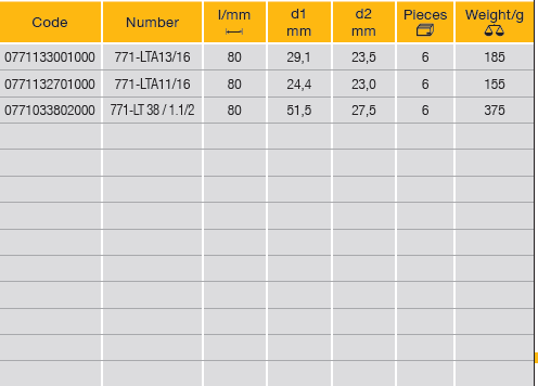 ELORA 771-LTA 1/2" Hexagon Socket Inches Extra Deep - Premium 1/2" Hexagon Socket Inches from ELORA - Shop now at Yew Aik.