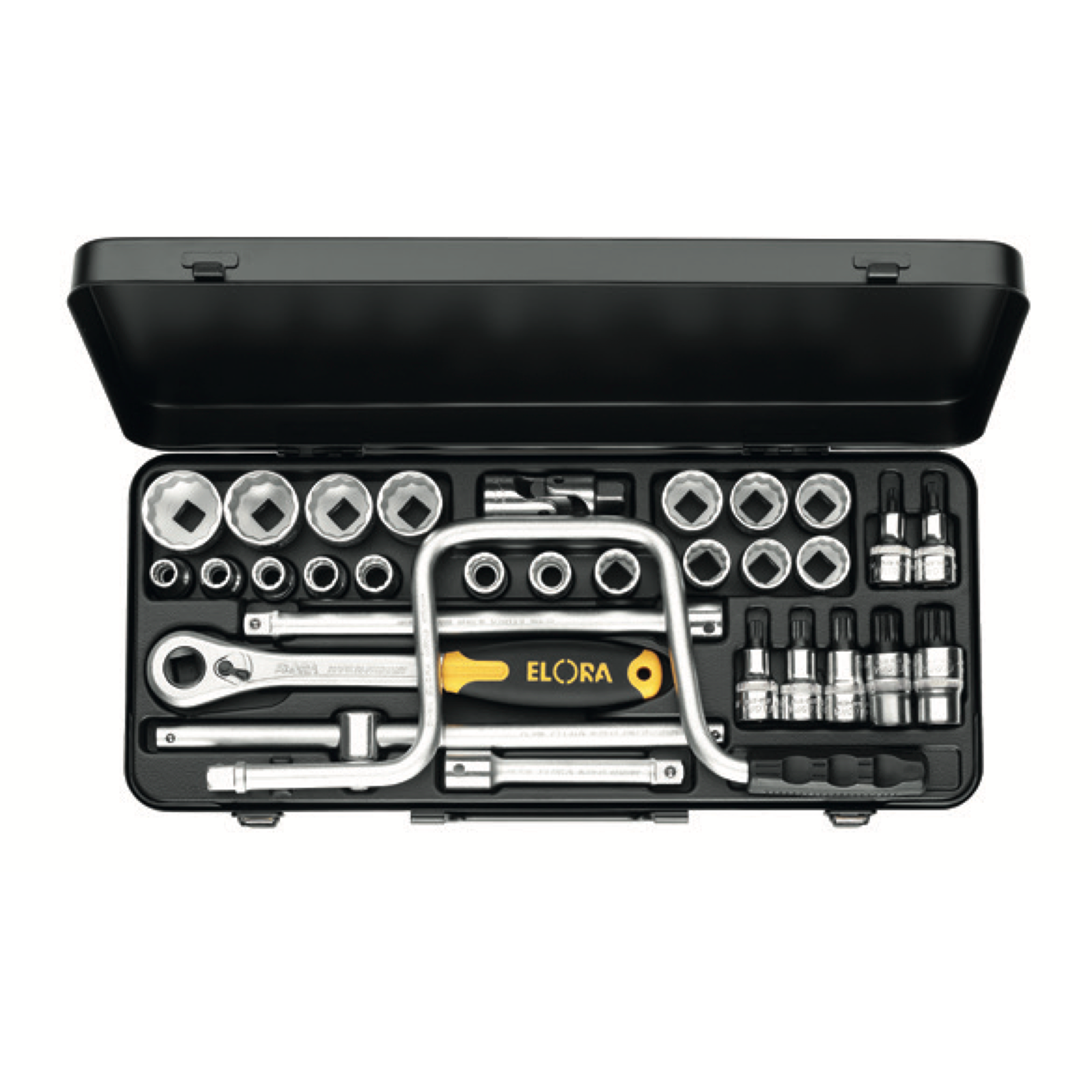 ELORA 771-LXZNU/ZNK 1/2" Hexagon Socket Set Metric 31Pcs - Premium 1/2" Hexagon Socket Set Metric from ELORA - Shop now at Yew Aik.