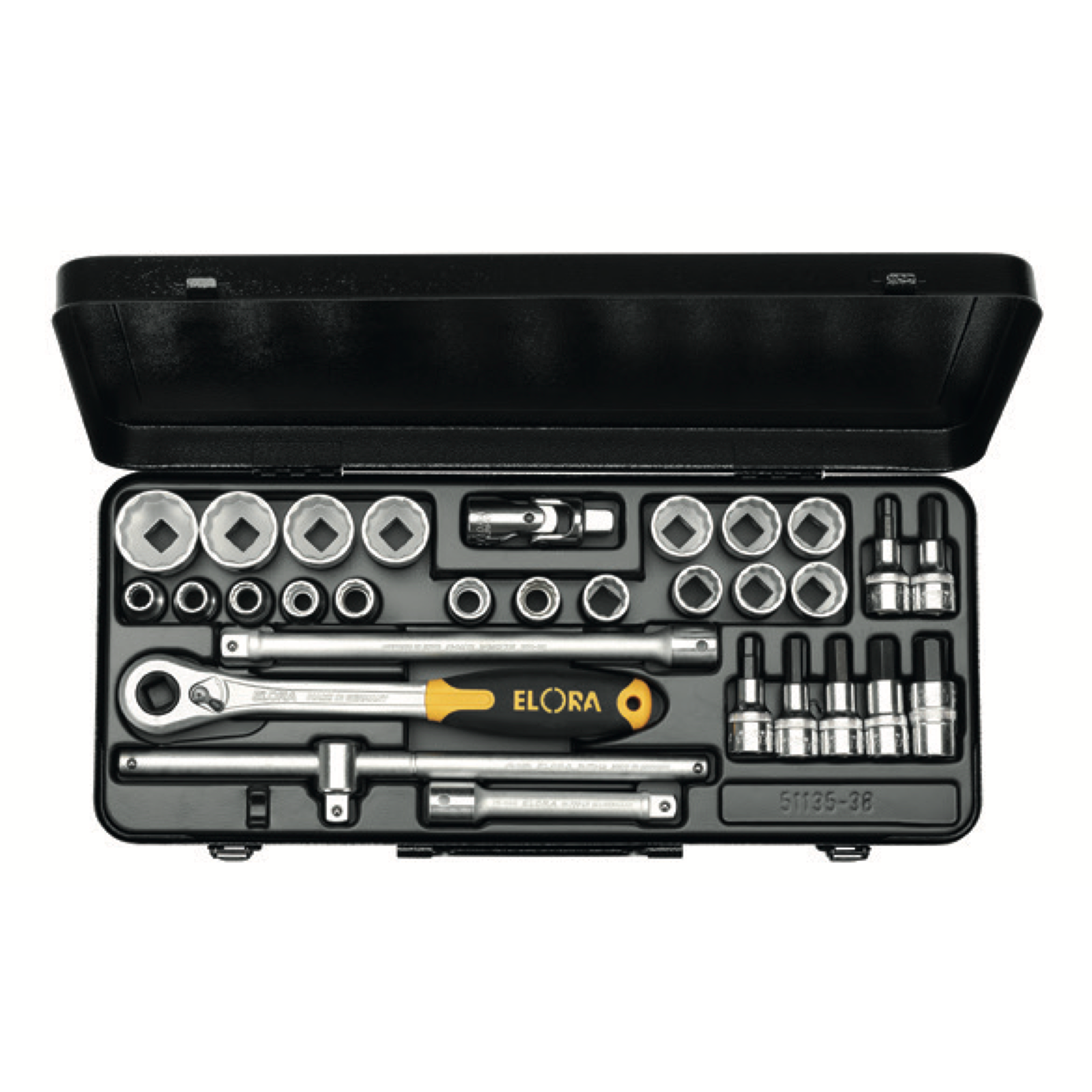 ELORA 771-OKLIMU/MK 1/2" Hexagon Socket Set Metric 30Pcs - Premium 1/2" Hexagon Socket Set Metric from ELORA - Shop now at Yew Aik.