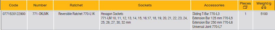 ELORA 771-OKLMK 1/2" Hexagon Socket Set Metric 25Pcs - Premium 1/2" Hexagon Socket Set Metric from ELORA - Shop now at Yew Aik.