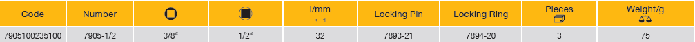 ELORA 7905-1/2 Impact Adaptor for Power Tools (ELORA Tools) - Premium Impact Adaptor from ELORA - Shop now at Yew Aik.