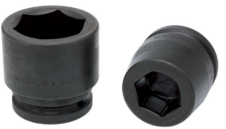 ELORA 793 1.1/2" Impact Socket Hexagon Metric (ELORA Tools) - Premium 1.1/2" Impact Socket from ELORA - Shop now at Yew Aik.