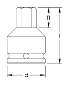 ELORA 793INA 1.1/2" Impact Socket Hexagon Inches (ELORA Tools) - Premium 1.1/2" Impact Socket from ELORA - Shop now at Yew Aik.
