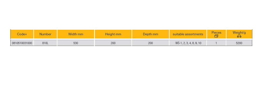 ELORA 810L Cantilever Tool Box With 5 Trays (ELORA Tools) - Premium Tool Box from ELORA - Shop now at Yew Aik.