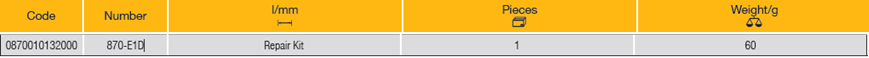 ELORA 870-E1D Repair Kit Reversible Ratchet 3/8" (ELORA Tools) - Premium Reversible Ratchet from ELORA - Shop now at Yew Aik.