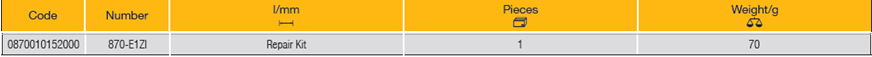 ELORA 870-E1ZI Repair Kit Push Through Ratchet 3/8" (ELORA Tools) - Premium Through Ratchet from ELORA - Shop now at Yew Aik.