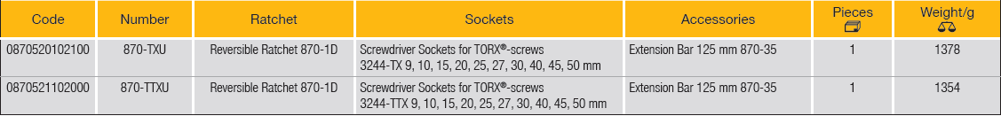 ELORA 870-TXU/TTXU 3/8" Torx Socket Set (ELORA Tools) - Premium 3/8" Torx Socket Set from ELORA - Shop now at Yew Aik.