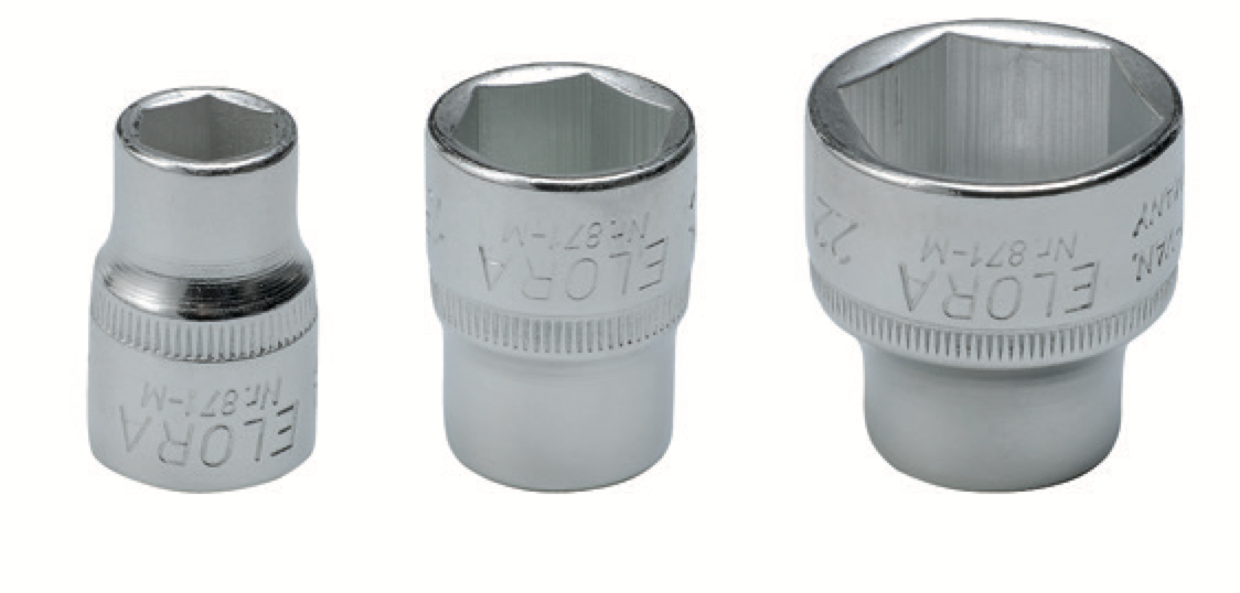ELORA 871-M 3/8" Hexagon Socket Metric (ELORA Tools) - Premium 3/8" Hexagon Socket Metric from ELORA - Shop now at Yew Aik.