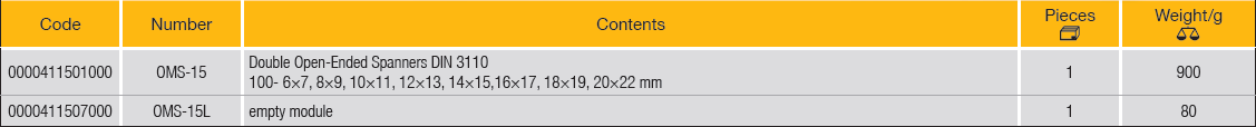 ELORA OMS-15 Module Double Open Ended Spanner (ELORA Tools) - Premium Double Open Ended Spanner from ELORA - Shop now at Yew Aik.