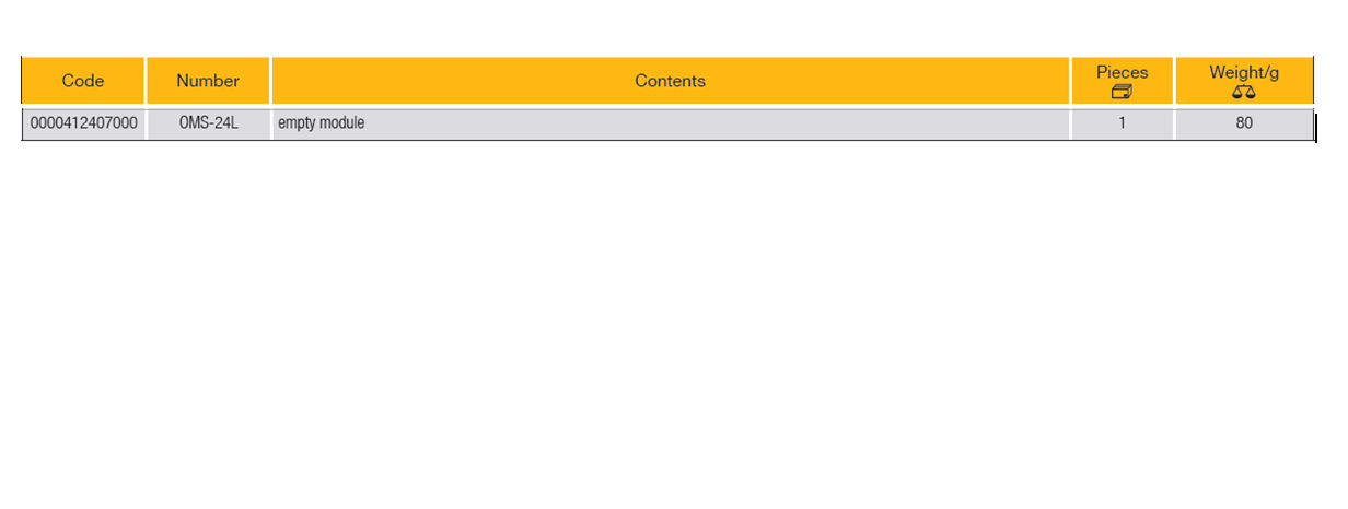 ELORA OMS-24L 1/2" Module Impact Socket Set Empty Module - Premium 1/2" Module Impact Socket Set from ELORA - Shop now at Yew Aik.