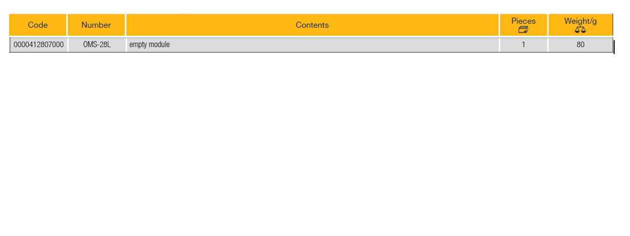 ELORA OMS-28L Module Ring Ratchet Spanner Empty Module - Premium Ring Ratchet Spanner from ELORA - Shop now at Yew Aik.