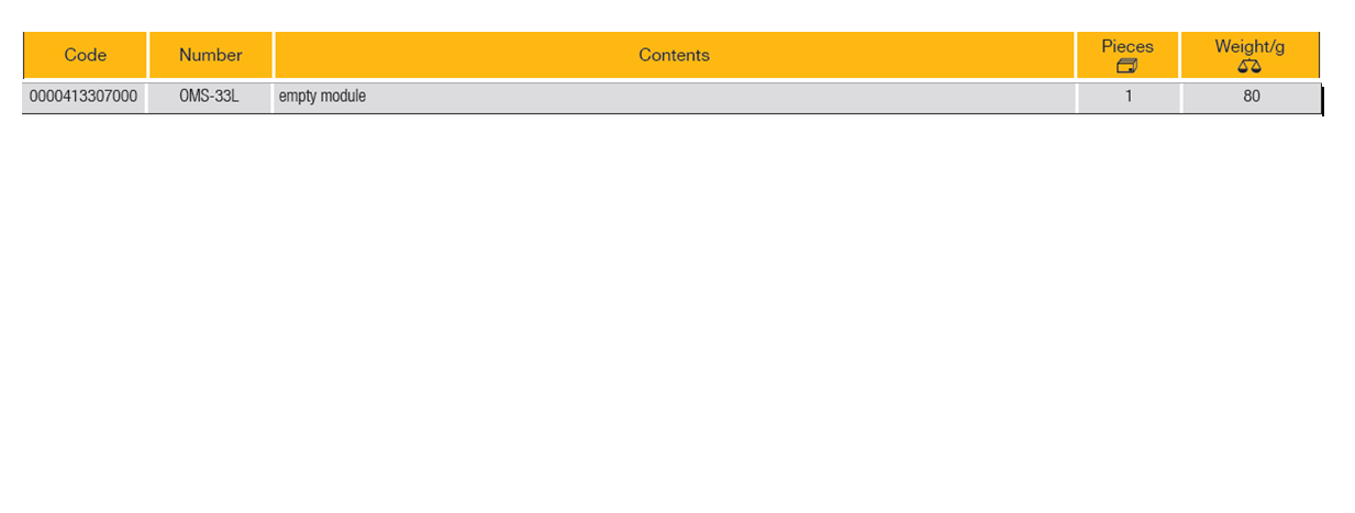 ELORA OMS-33L Module Combination Spanner Ratchet Empty Module - Premium Combination Spanner from ELORA - Shop now at Yew Aik.