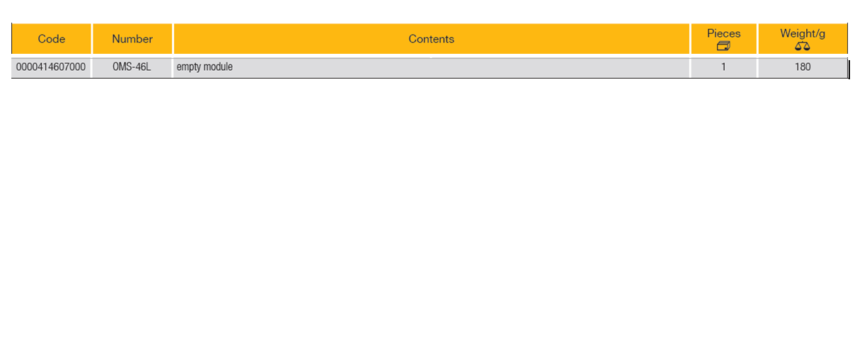 ELORA OMS-46L 1/4" Module Socket Set And 1/2" Empty Module - Premium 1/4" Module Socket Set from ELORA - Shop now at Yew Aik.