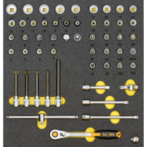 ELORA OMS-49 3/8" Module Socket Set (ELORA Tools) - Premium 3/8" Module Socket Set from ELORA - Shop now at Yew Aik.