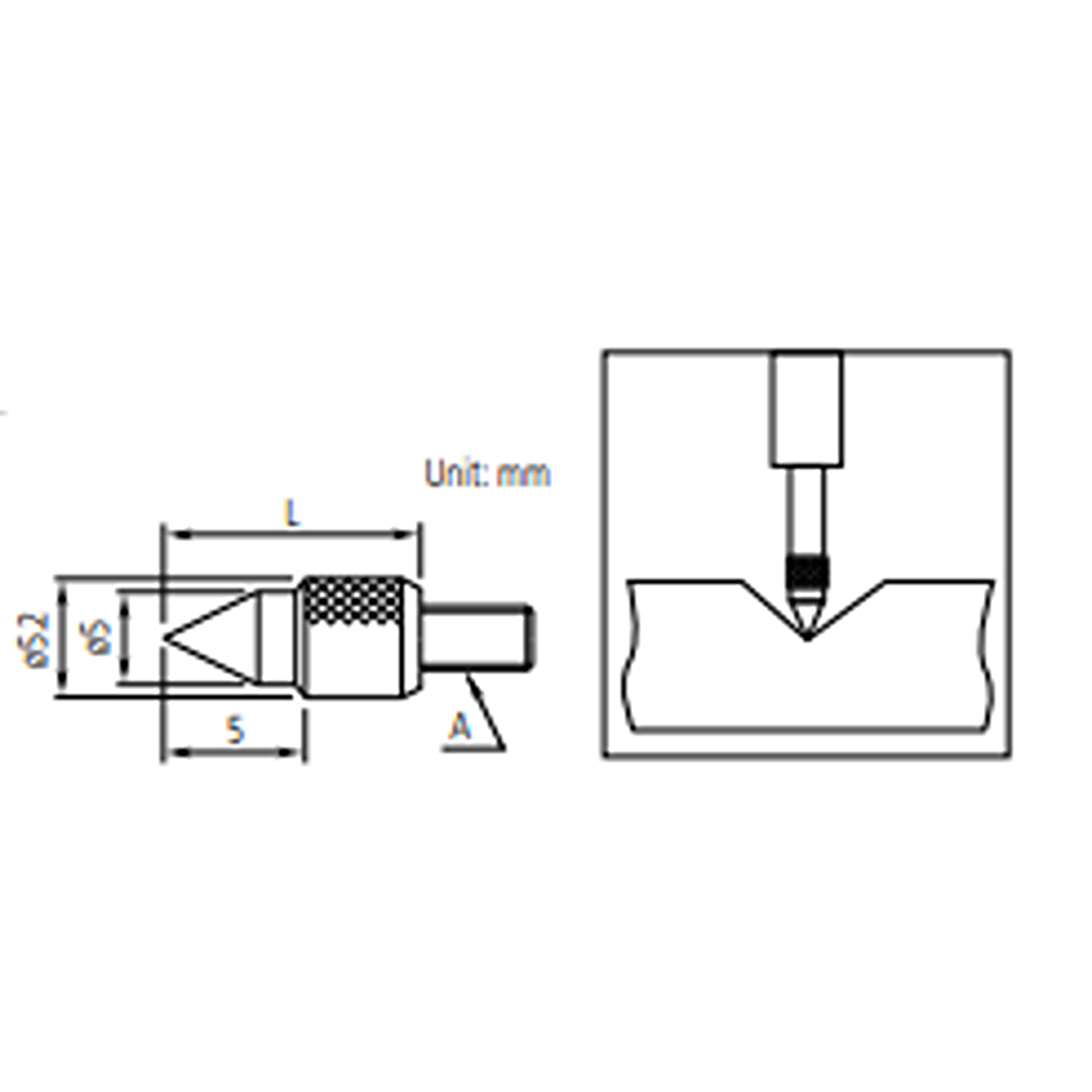 MITUTOYO 1011 Optional Accessory - Conical Point (MITUTOYO Tools) - Premium Conical Point from MITUTOYO - Shop now at Yew Aik.