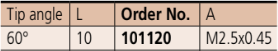 MITUTOYO 101120 Conical Point 60 Degree Contac Point 10mm - Premium Conical Point from MITUTOYO - Shop now at Yew Aik.