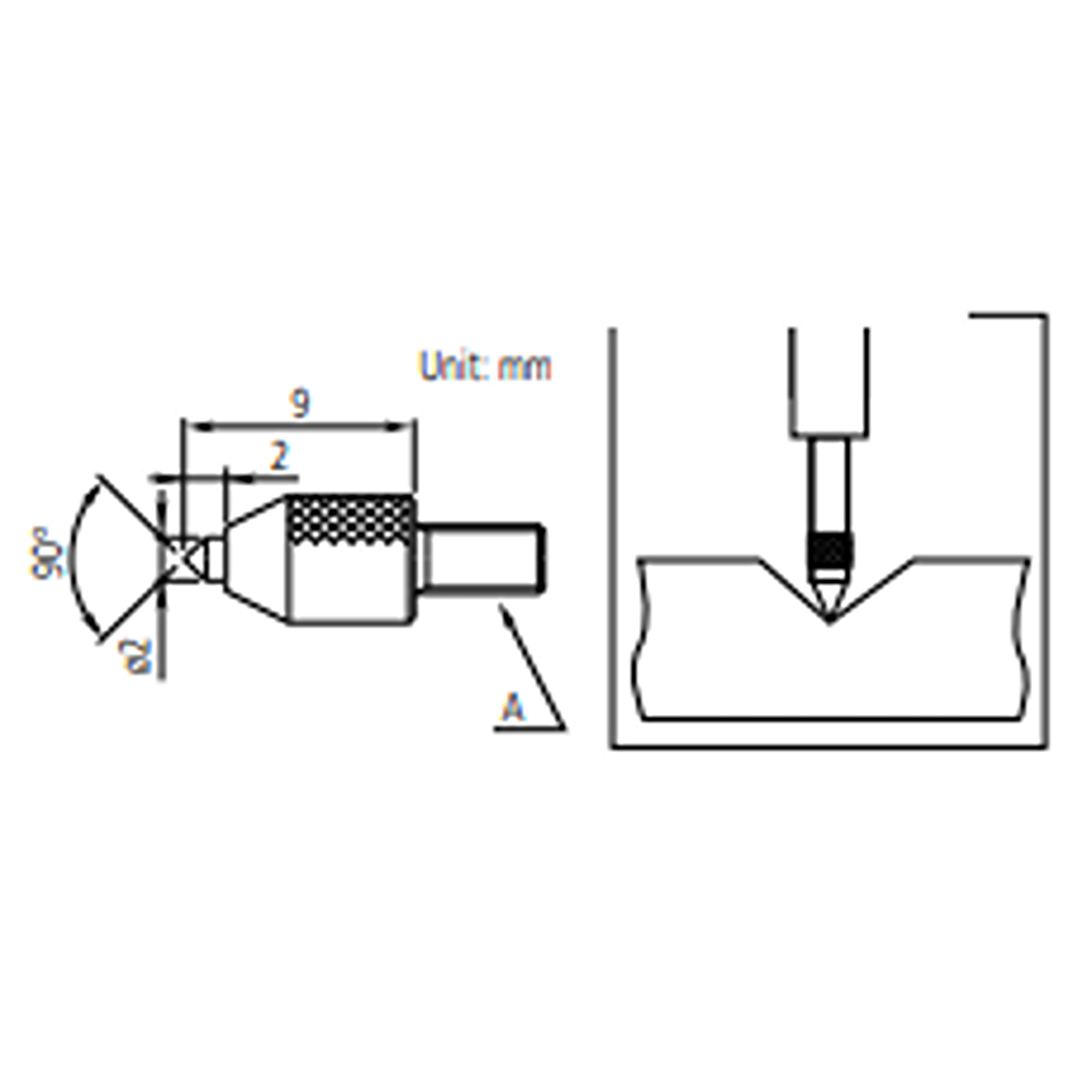MITUTOYO 1200 Optional Accessory - Conical Point (Carbide) - Premium Conical Point from MITUTOYO - Shop now at Yew Aik.