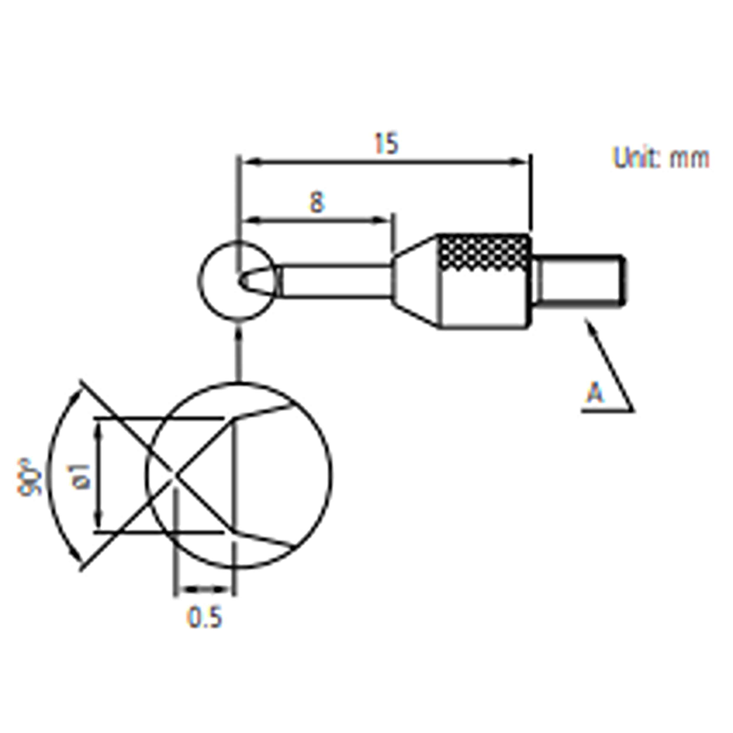 MITUTOYO 1200 Optional Accessory - Conical Point (Carbide) - Premium Conical Point from MITUTOYO - Shop now at Yew Aik.