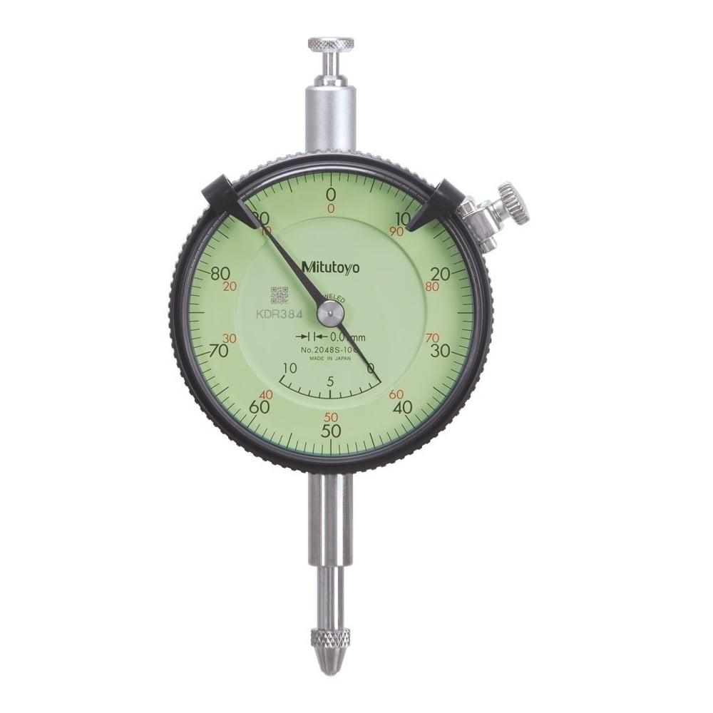 MITUTOYO 2048S-10 10mm Adjustable Hand Dial Gauge Metric - Premium 10mm Adjustable Hand Dial Gauge Metric from MITUTOYO - Shop now at Yew Aik.