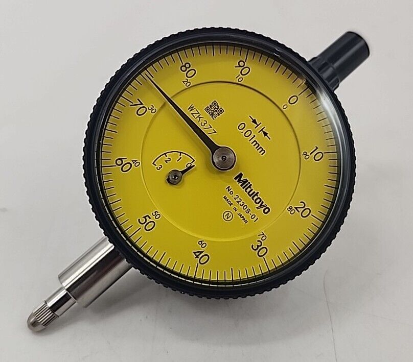MITUTOYO 2230S-01 2.5mm Metric-Series2 Dial Indicator 3/8” DIA - Premium Dial Indicator 3/8” from MITUTOYO - Shop now at Yew Aik.