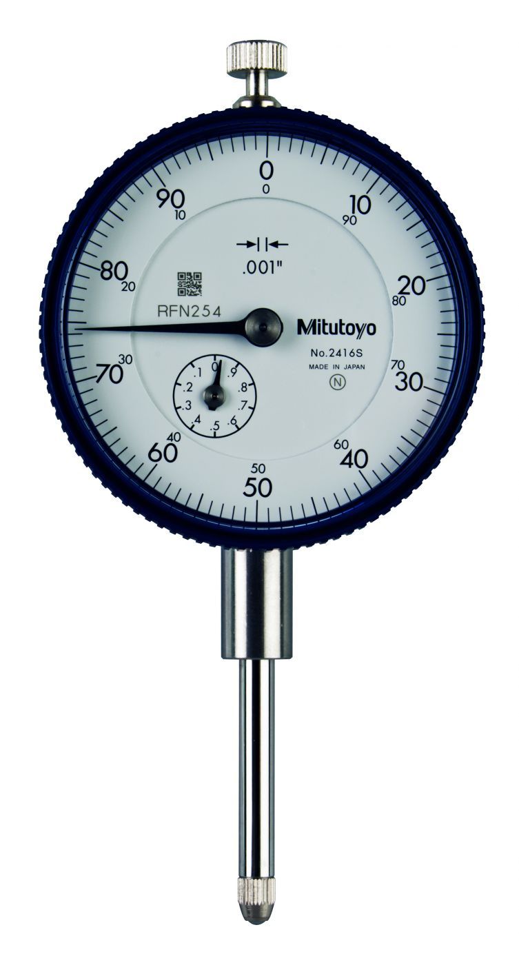 MITUTOYO 2416S-06 1” (.1”) Dial Indicator Long Stroke Inches - Premium Dial Indicator from MITUTOYO - Shop now at Yew Aik.