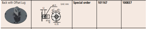MITUTOYO Back with Offset Lug For Digimatic And Dial Indicators - Premium Offset Lug from MITUTOYO - Shop now at Yew Aik.