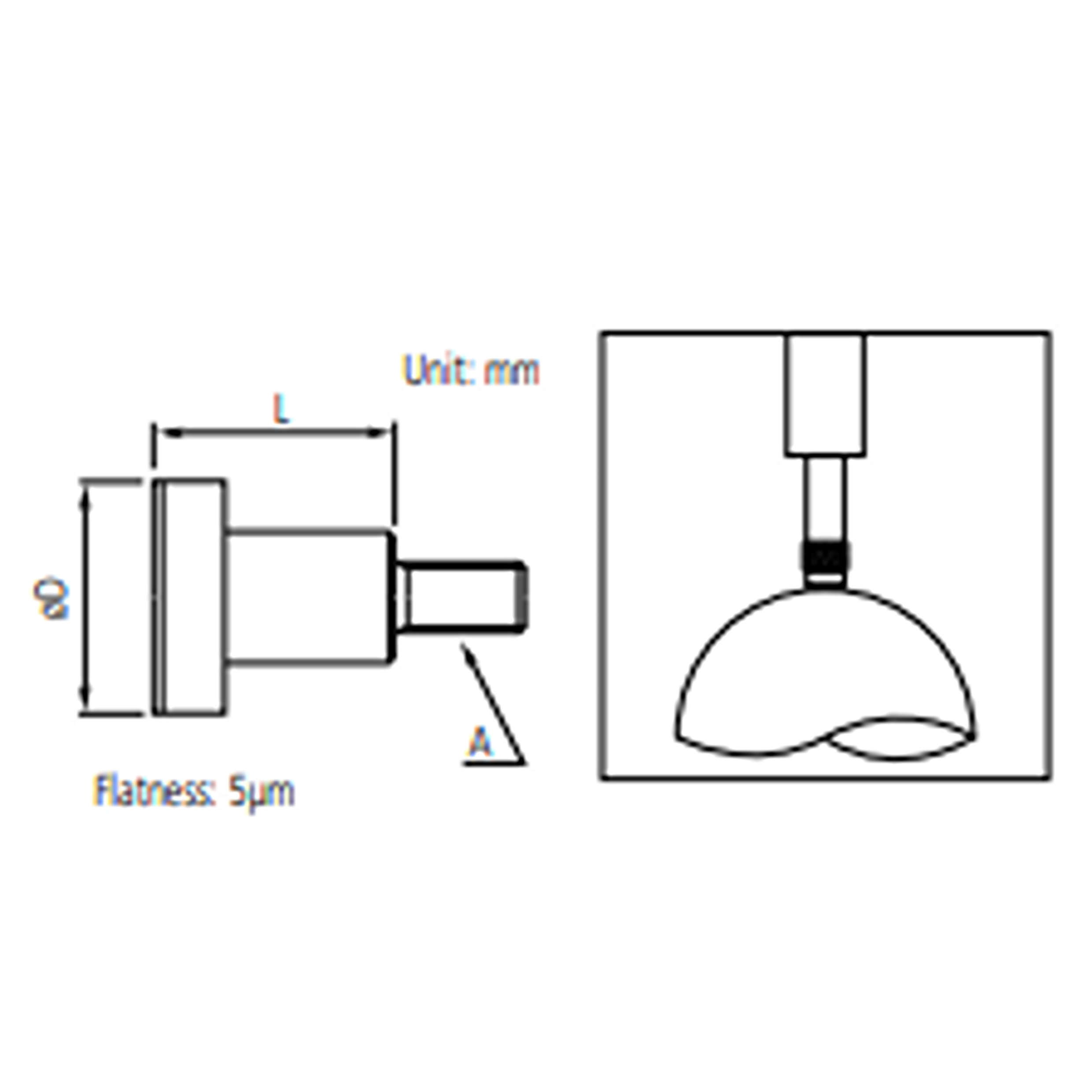 MITUTOYO Optional Accessory - Flat Point (MITUTOYO Tools) - Premium Flat Point from MITUTOYO - Shop now at Yew Aik.