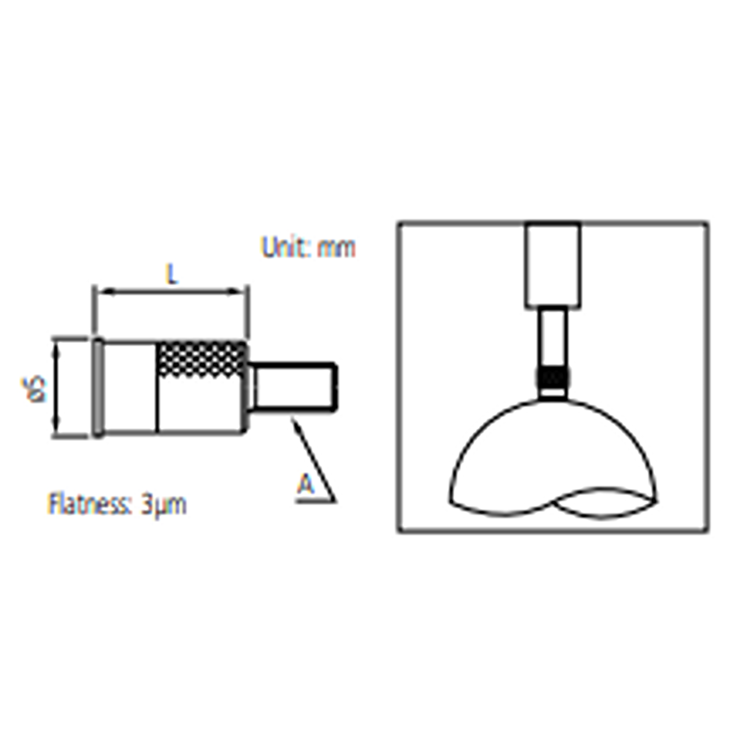 MITUTOYO Optional Accessory - Flat Point (MITUTOYO Tools) - Premium Flat Point from MITUTOYO - Shop now at Yew Aik.