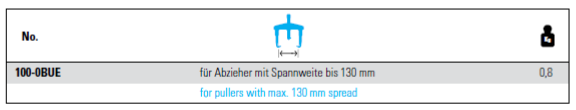 NEXUS 100-0BUE Leg Clamp For 2-Arm Puller - Premium Leg Clamp from NEXUS - Shop now at Yew Aik.