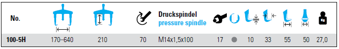 NEXUS 100-5H 2-Arm Universal Puller With Grease-Hydraulic Spindle - Premium 2-Arm Universal Puller With Grease-Hydraulic Spindle from NEXUS - Shop now at Yew Aik.